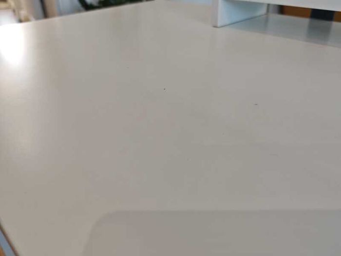 IKEA PAHL Desk with Shelf Unit + Cable Organiser - White