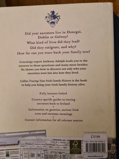 Tracing Your Irish Family History By Anthony Adolph.