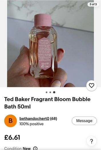 x2 Bundle - Brand New Ted Baker Bundle - Fragrant Bloom - Size - 50ml & 50ml