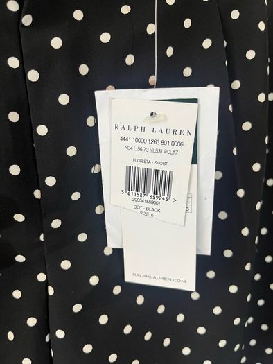 NEW Ladies Ralph Lauren Dressy Polka Dot Shorts - US 6 / Size 10