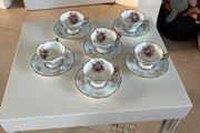 Hammersley Fine bone china 6x cups and saucers