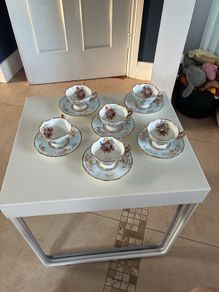 Hammersley Fine bone china 6x cups and saucers