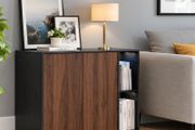 Sideboard Storage TV Cabinet with LED Lighting With Adjustable Shelves