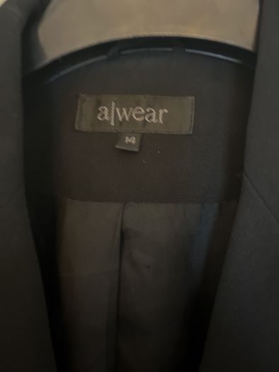 Black full length dress coat