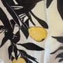 Next Ecru/Yellow Lemon Print Linen Blend V-Neck Summer Mini Dress Image 4