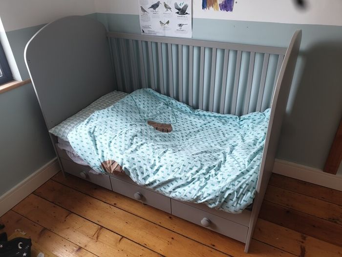 Cot Bed Ikea Gonatt 3 drawers