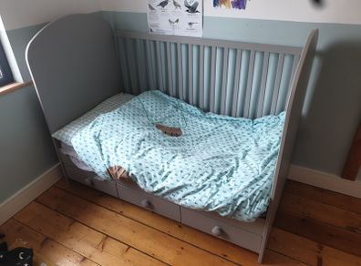 Cot Bed Ikea Gonatt 3 drawers