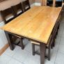 Solid Timber Dining Table & Chairs Image 3