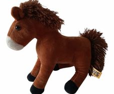 Cute Brown Horse Plush Soft Toy