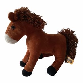 Cute Brown Horse Plush Soft Toy