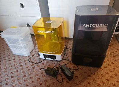 Anycubic photon mono 2 resin printer with was and cure station
