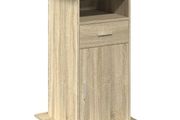 Lectern Table with Wheels And Drawer