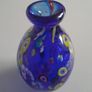 BOTTLE - VASE- Murano Glass - Cobalt Blue Image 5