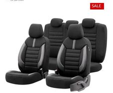 Premium Lacoste Leather Car Seat Covers Limited Series - Black