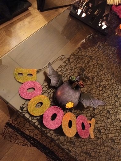 halloween Boo metal hanging decoration