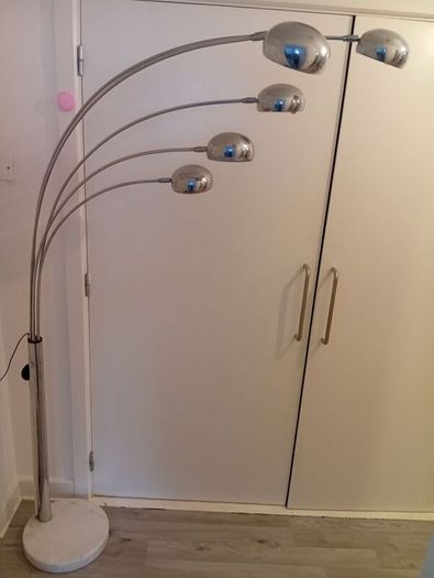 Deluxe Arch 5 Lights Chrome Floor lamp