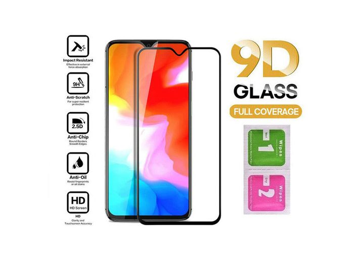 For OnePlus 6T 1+6T Tempered Glass 9D Curved Screen Protector Full Coverage New - FHTOP6TTG9D