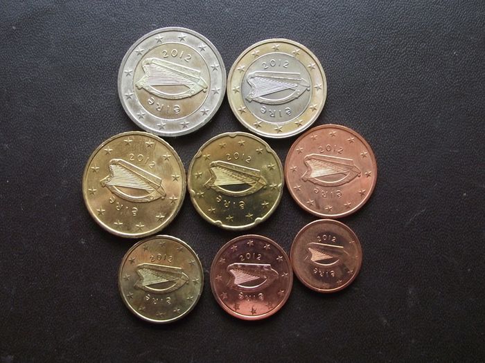 Ireland  2012 UNC Euro Coins Full Set