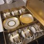Vintage Royal Chelsea " midas" Dermitase Coffee set,11 piece Image 3