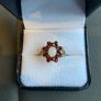 9ct Gold Opal and Garnet Dress Ring Image 2