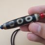 Vintage 5 Eyes Agate Bead Amulet pendant Necklace Image 4
