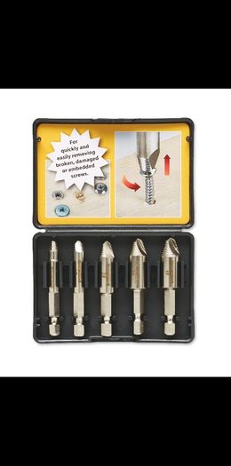 Damaged screw remover set