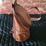 Ladies small rucksack/handbag leather Borgo Cavalli Italian Image 2