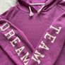 Girls  Purple Cropped Hoodie Dream Team  10/ 11 years Image 3