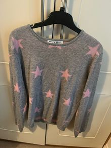 Kelly & Grace Grey & Pink Star Jumper