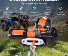 Electric Winch 4500lbs suit small jeep or quad , recovery trailer etc