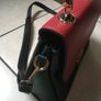 Beautiful handbag with a beautiful colour scheme of black, red and green with adjustable and removable shoulder strap Image 2