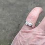 Sterling Silver Rub over CZ Solitaire ring Image 4