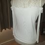 Lipsy cream cold shoulder top uk10 Image 7