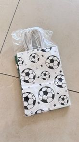 Football theme paper gift bags, 10pcs, new