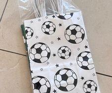 Football theme paper gift bags, 10pcs, new