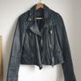 Allsaints Leather Jacket Size Uk 10 Image 4