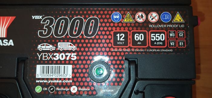 Car battery ( Yuasa 60Ah )