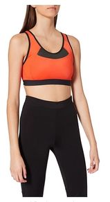 Amazon Iris and Lilly Medium Impact Sports Bra Orange/Black XL