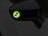 Bmw Logo Glowing In The Dark Decals Stickers Graphics X2 Set For Wing Mirrors