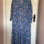 dress Zara blue patterned dress size small Image 9