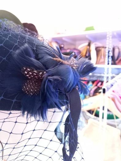 Fabulous Navy Blue Vintage Hat