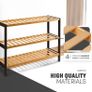 NEW SALE | 3 Tier Natural Bamboo Shoe Rack Easy Assembly & Strong Design Shelf Organiser Ideal for Bedroom,Bathroom,Hallway & Small Spaces Large Capacity Up to 12 Pairs of Shoes(55x70x25cm) Image 5