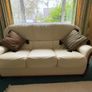 White Leather 3 Seater + 2 Single Seaters Image 2