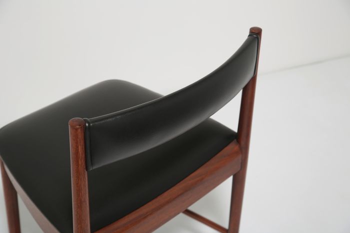 Vintage Rosewood Dining Table & 6 Dining Chairs Set by Tom Robertson for McIntosh, 1960s