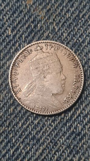 Silver Ethiopian coins set