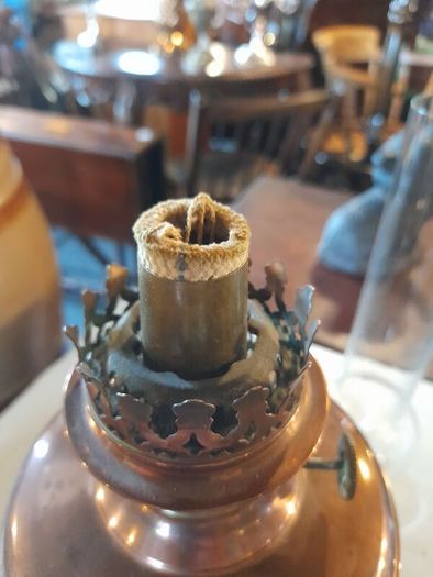 Antique Copper Oil Lamp