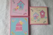 Wall Decoration - 3 Nursery Canvas Pictures