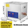 15L  Ultrasonic Cleaner Heater Digital Timer Mini Portable Ultrasound Washing Machine Jewelry Lab Image 2