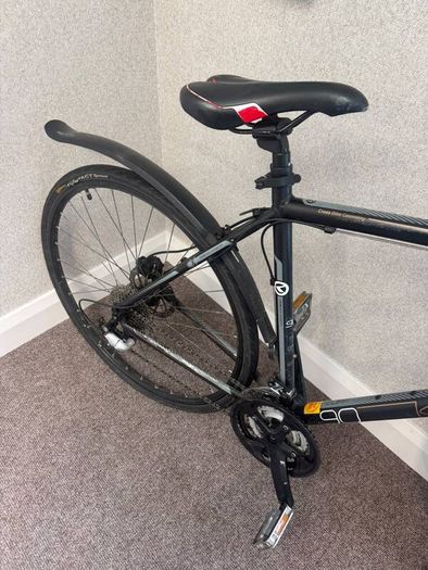 Kellys Cliff 90 Cross Hybrid Bike Black Orange 250 Leixlip