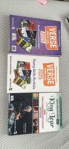 Verse Leaving Cert English Higher Level Poetry textbook and workbook. Also King Lear textbook